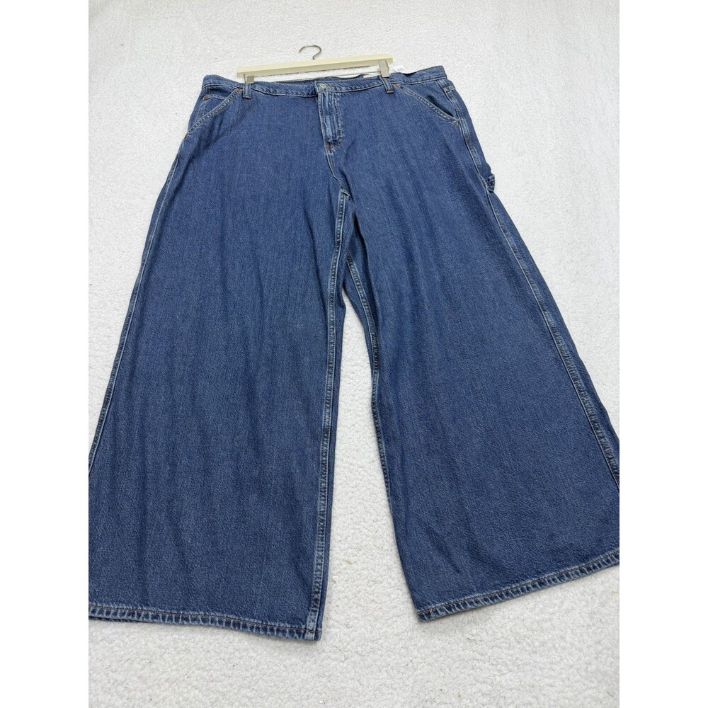 Gap Jeans Pants Baggy Ultrasoft Mid Rise Wide Leg Boho Retro Vacay Size 20 NWT